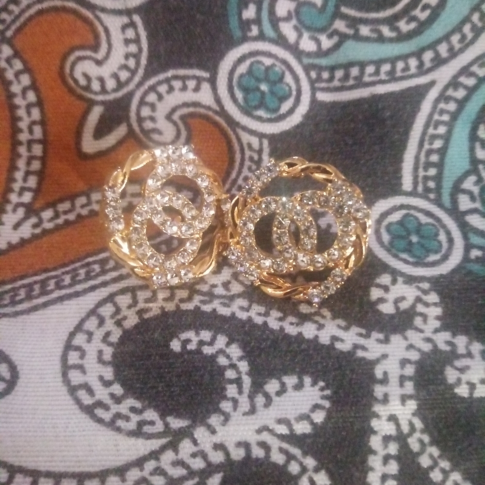 Gold and Diamond earrings
